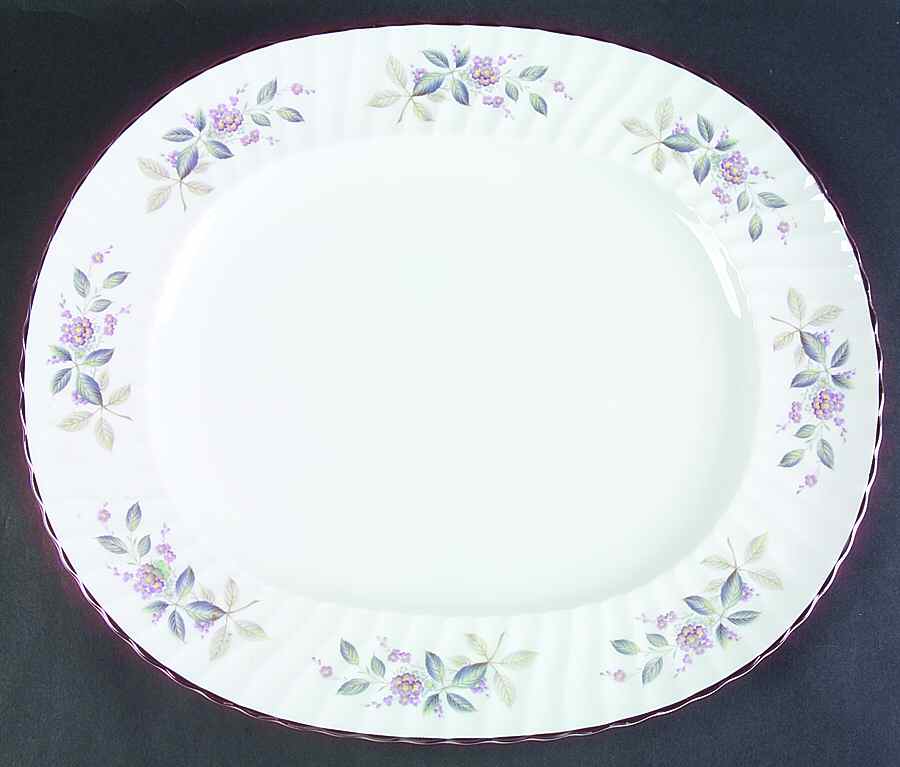 Breath of Spring 15" Oval Serving Platter by Adderley-1