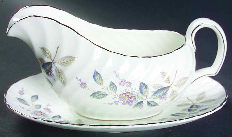 Breath of Spring Gravy Boat & Underplate by Adderley-1