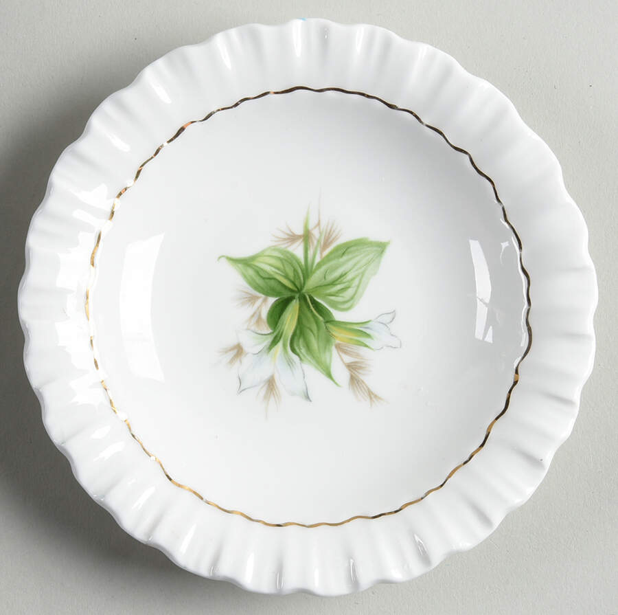 Canadian Provincial Flowers 4" Ashtray by Adderley-1