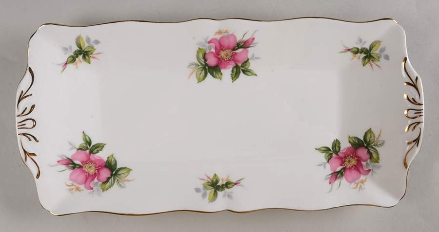 Canadian Provincial Flowers Large Sandwich Tray by Adderley-1