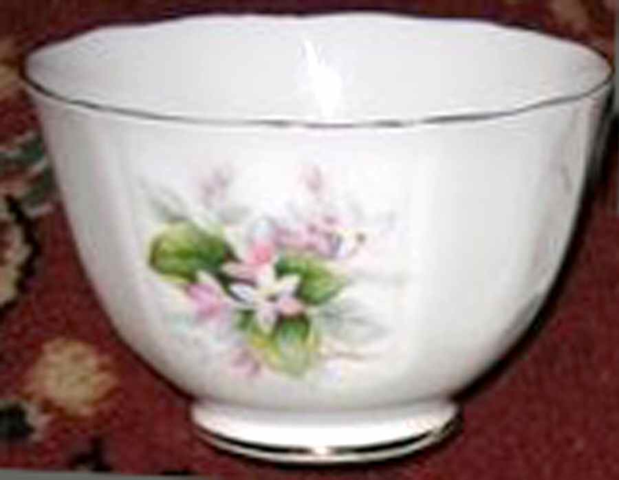 Canadian Provincial Flowers Open Sugar Bowl by Adderley-1