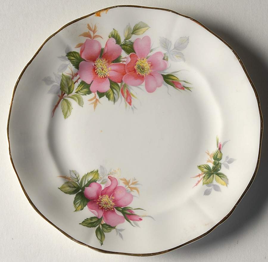 Canadian Provincial Flowers Bread & Butter Plate by Adderley-1