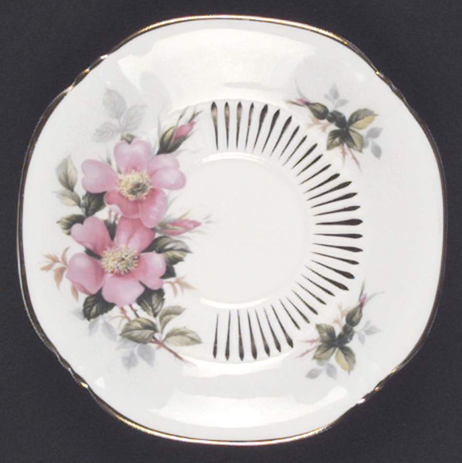 Canadian Provincial Flowers Saucer for Footed Cup by Adderley-1