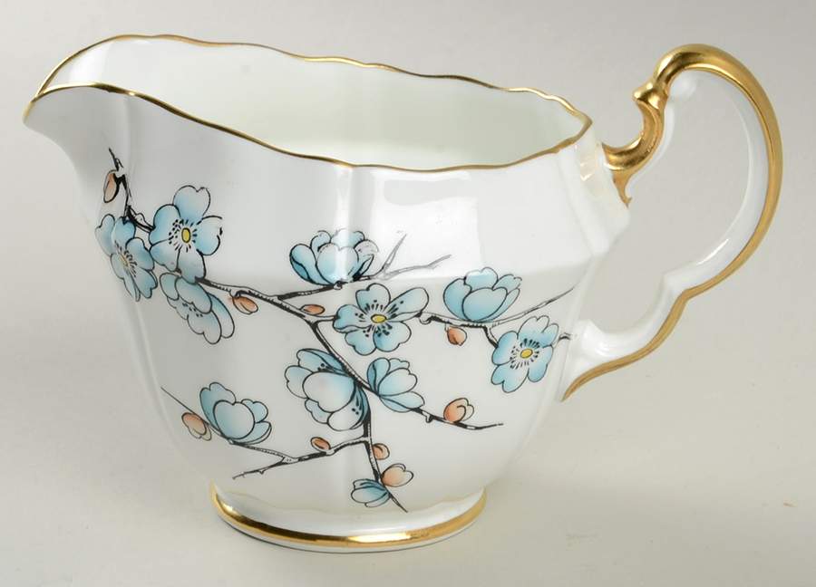 Chinese Blossom (Blue Flowers) Creamer by Adderley-1