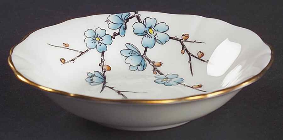 Chinese Blossom (Blue Flowers) Fruit/Dessert (Sauce) Bowl by Adderley-1