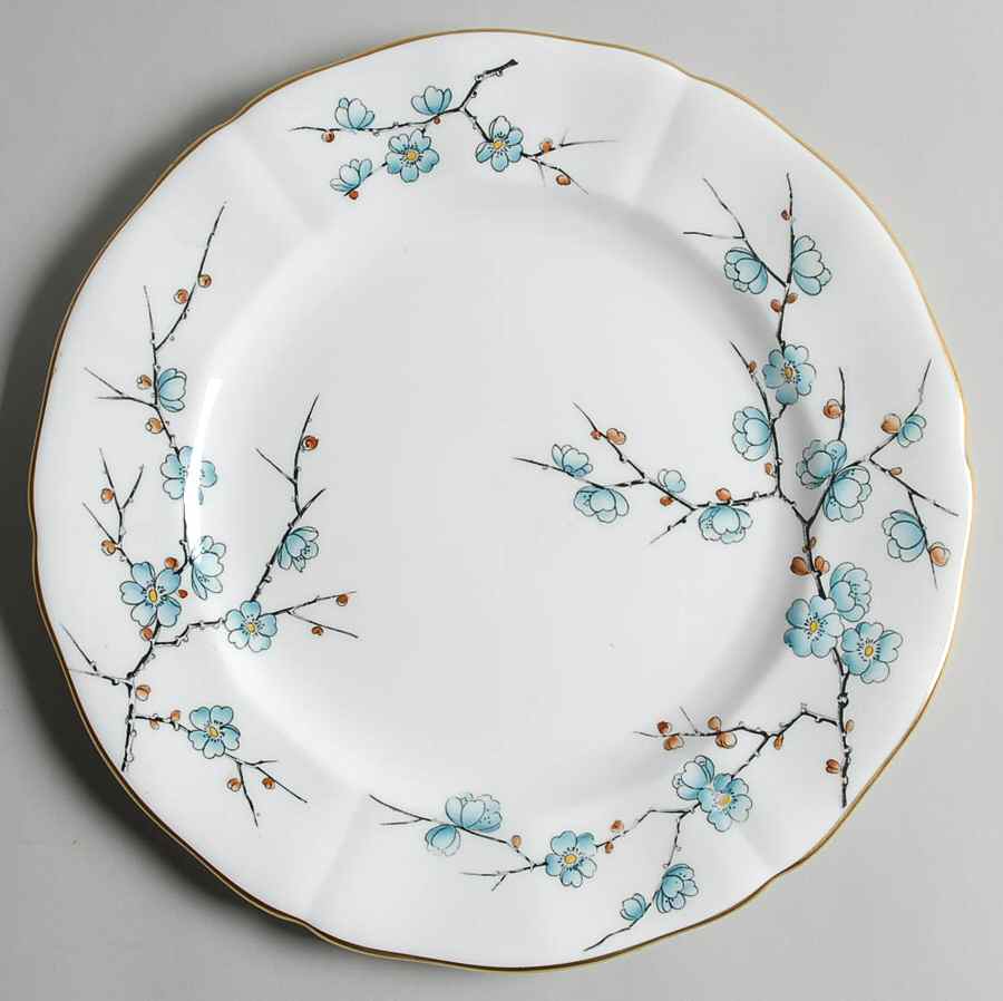 Chinese Blossom (Blue Flowers) Dinner Plate by Adderley-1