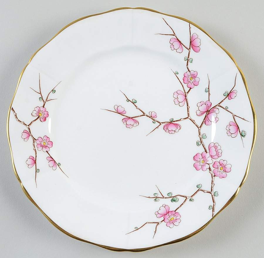 Chinese Blossom (Pink Blossoms) Salad Plate by Adderley-1