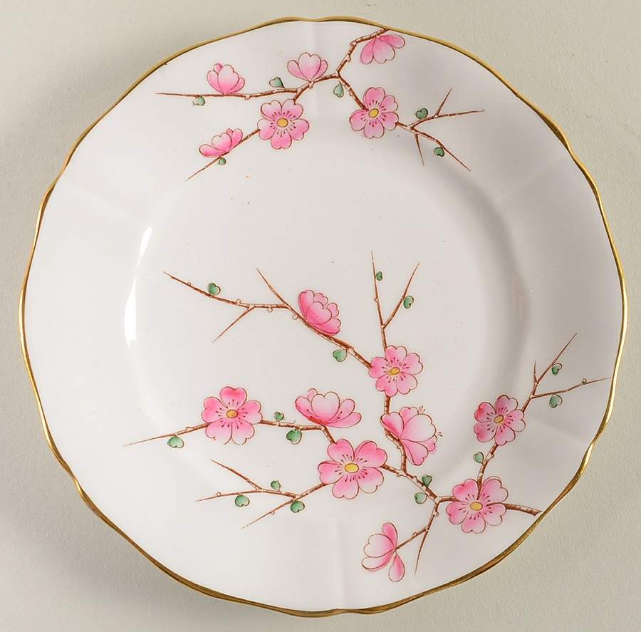 Chinese Blossom (Pink Blossoms) Bread & Butter Plate by Adderley-1