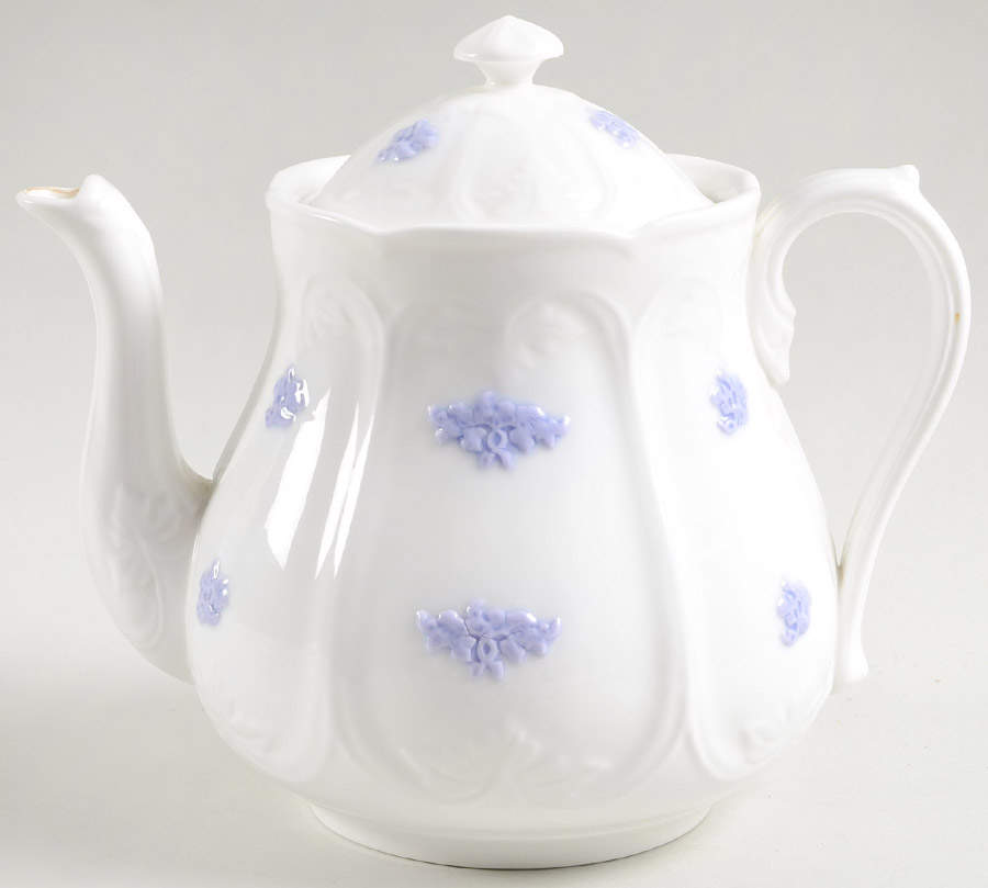 Chelsea (Smooth, Embossed) Teapot & Lid by Adderley-1