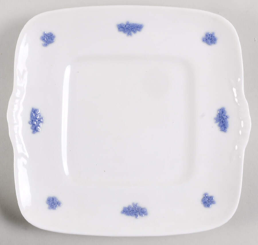 Chelsea (Smooth, Embossed) Square Handled Cake Plate by Adderley-1