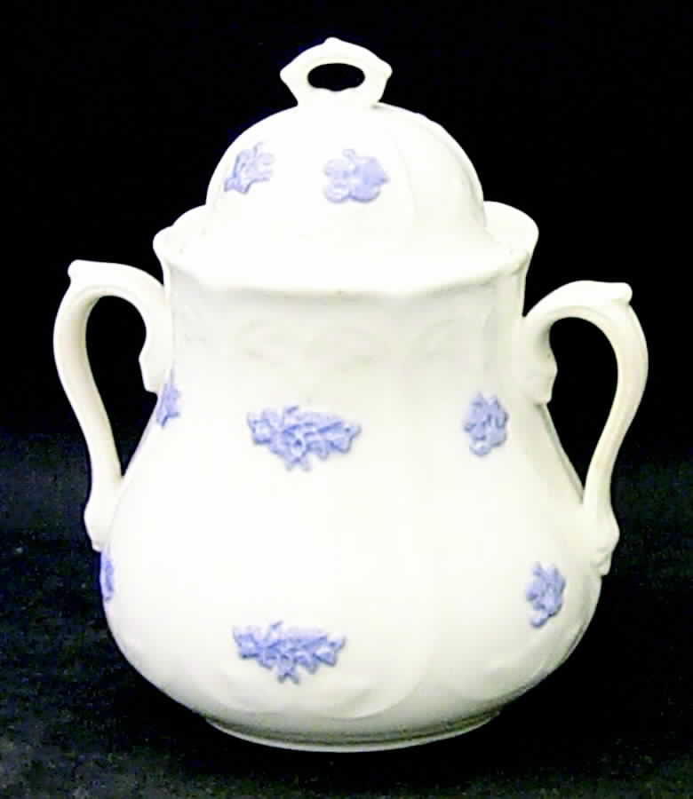 Chelsea (Smooth, Embossed) Sugar Bowl & Lid by Adderley-1