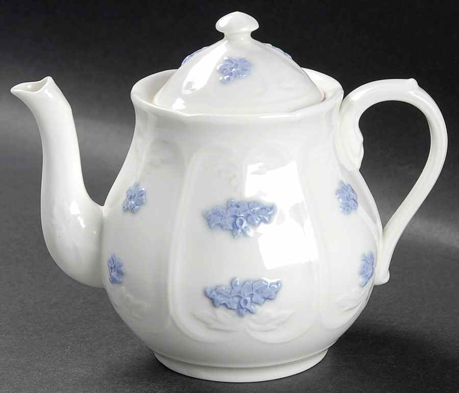 Chelsea (Smooth, Embossed) Mini Teapot & Lid by Adderley-1