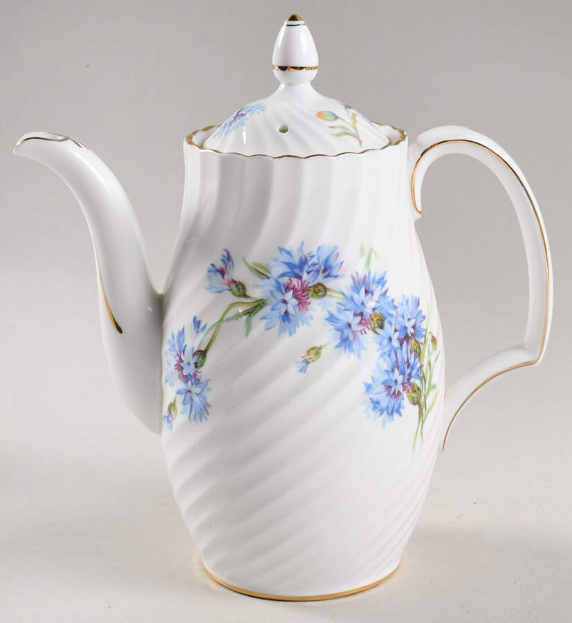 Cornflower Coffee Pot & Lid by Adderley-1