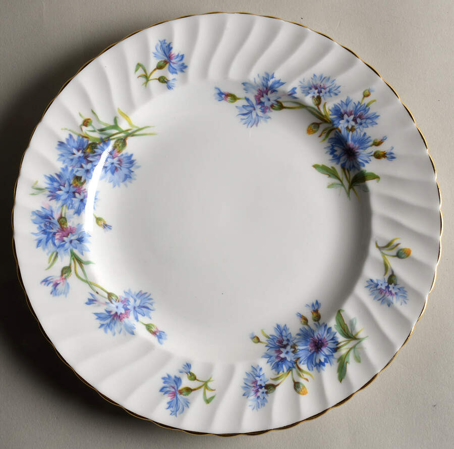 Cornflower Luncheon Plate by Adderley-1