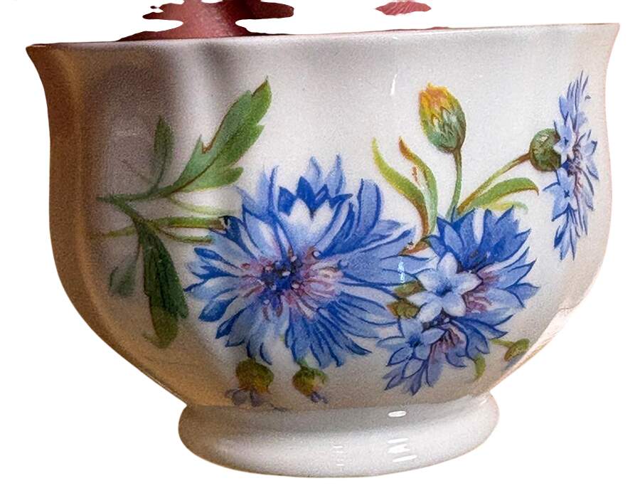Cornflower Mini Open Sugar Bowl by Adderley-1