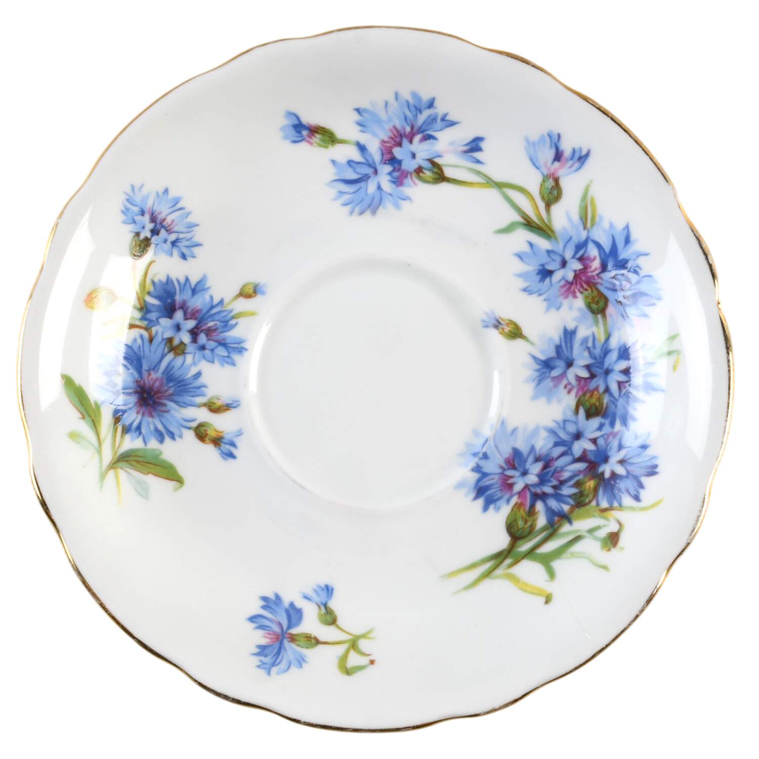 Cornflower Saucer for Footed Cup by Adderley-1
