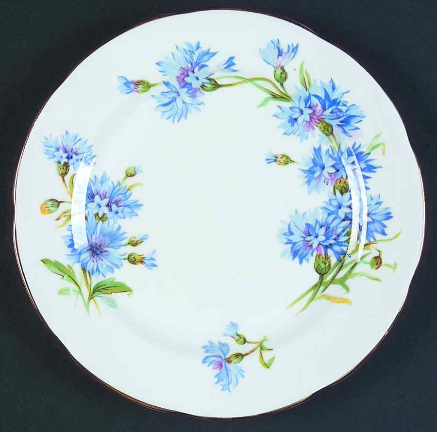Cornflower Bread & Butter Plate by Adderley-1