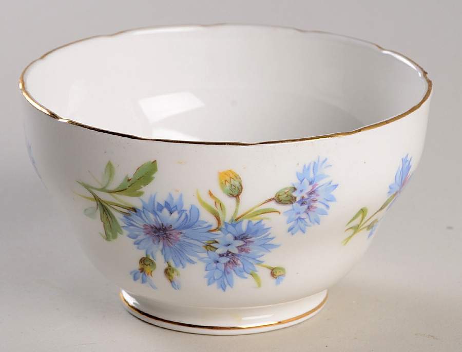 Cornflower Open Sugar Bowl by Adderley-1