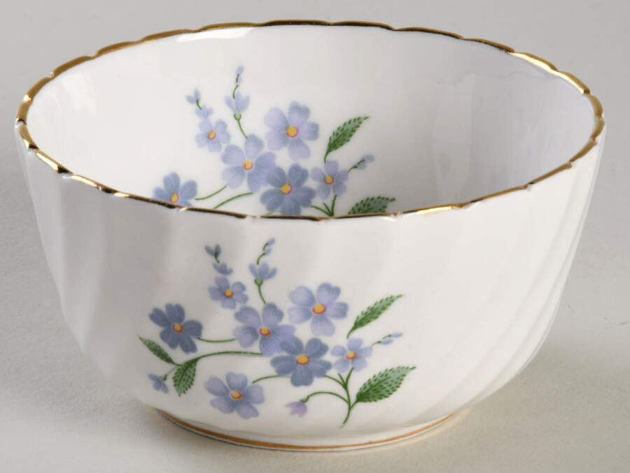 Forget Me Not-Sweet Forget Me Not Mini Open Sugar Bowl by Adderley-1