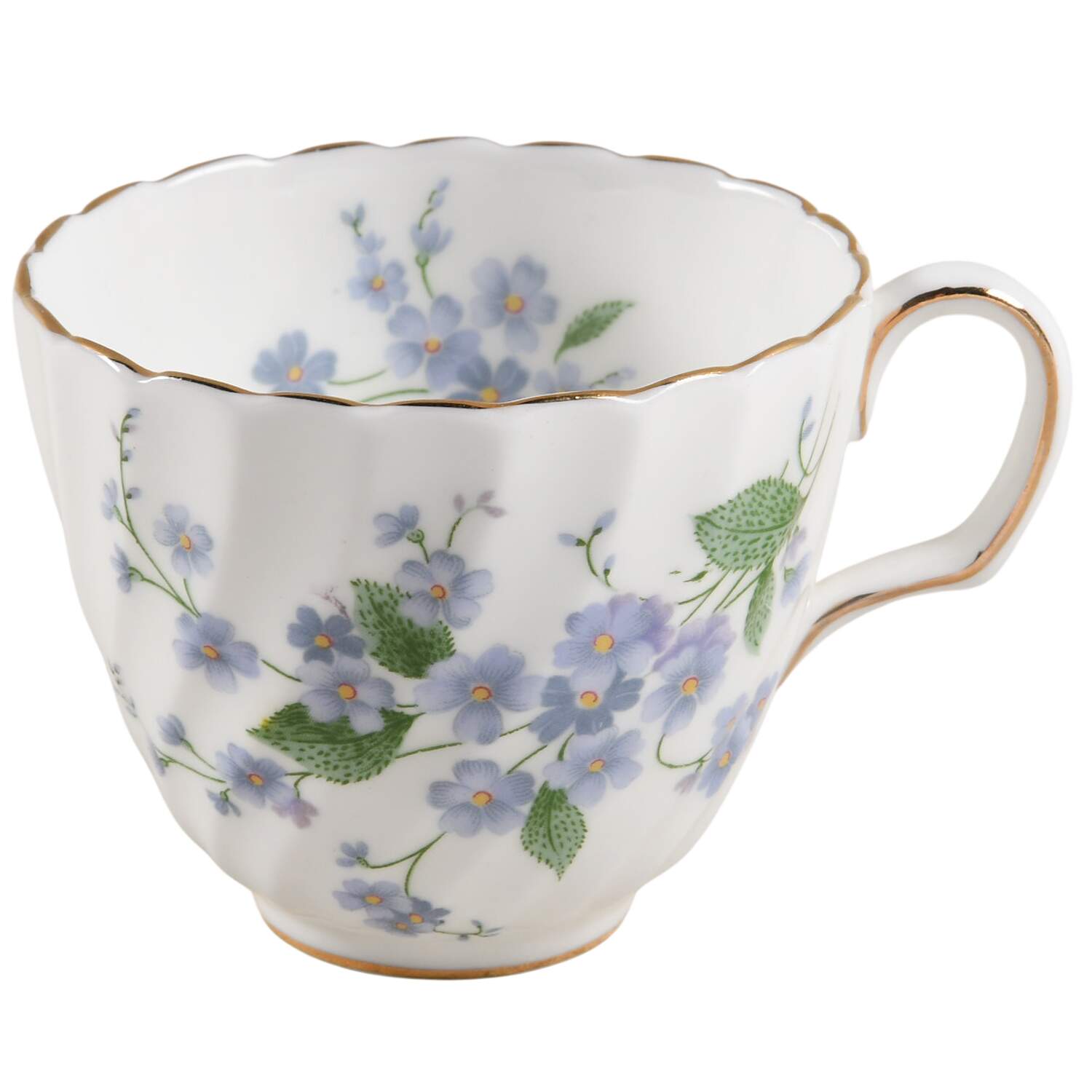 Forget Me Not-Sweet Forget Me Not Footed Demitasse Cup by Adderley-1