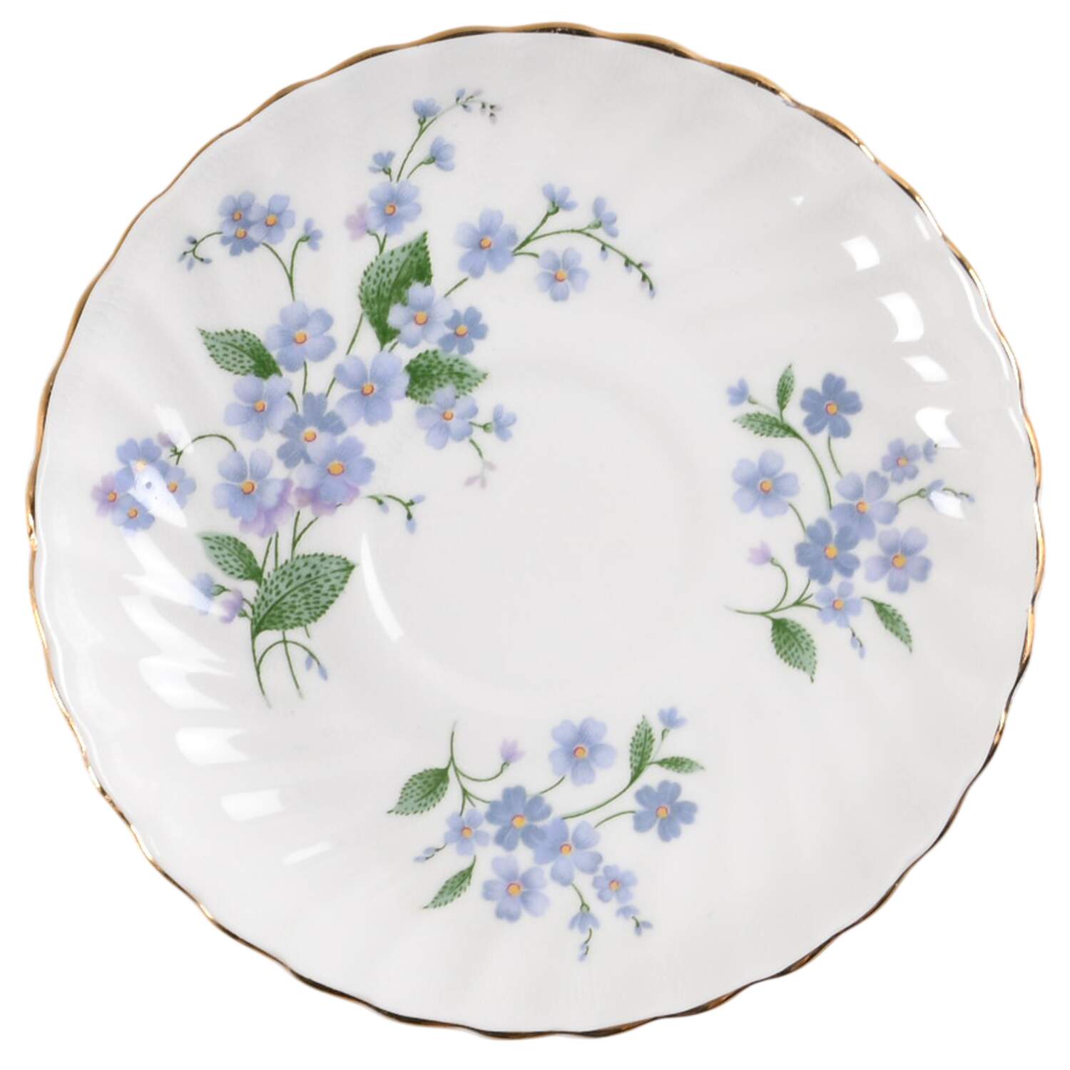 Forget Me Not-Sweet Forget Me Not Saucer for Demitasse Cup by Adderley-1