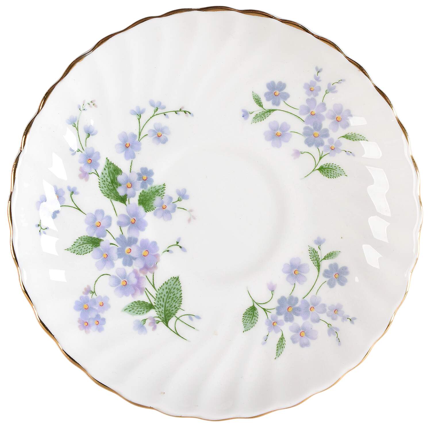 Forget Me Not-Sweet Forget Me Not Saucer for Demitasse Cup by Adderley-1