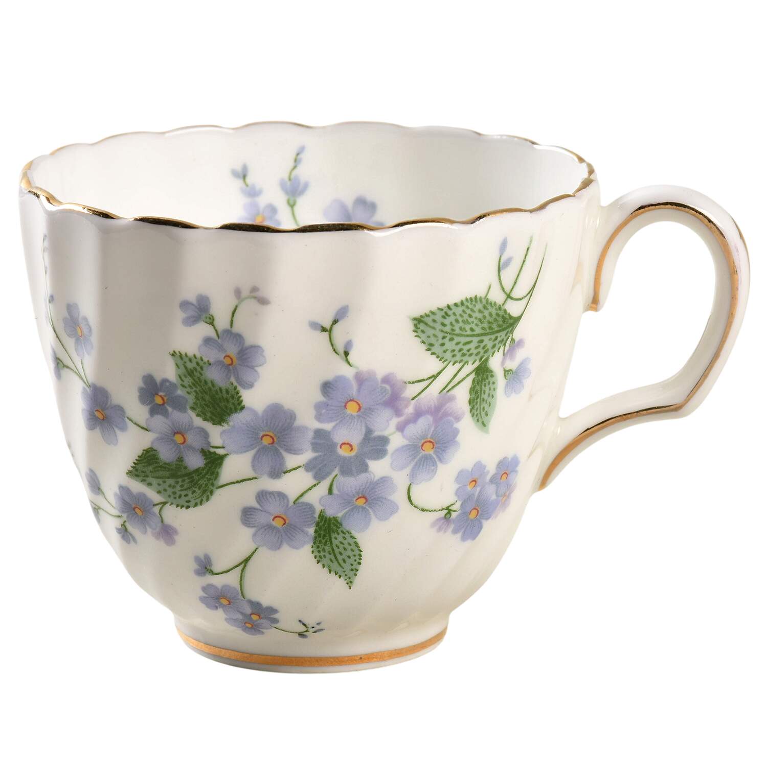 Forget Me Not-Sweet Forget Me Not Flat Demitasse Cup by Adderley-1
