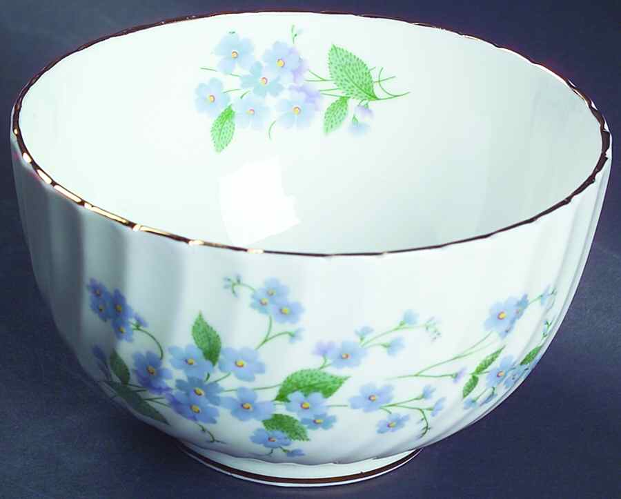 Forget Me Not-Sweet Forget Me Not Open Sugar Bowl by Adderley-1