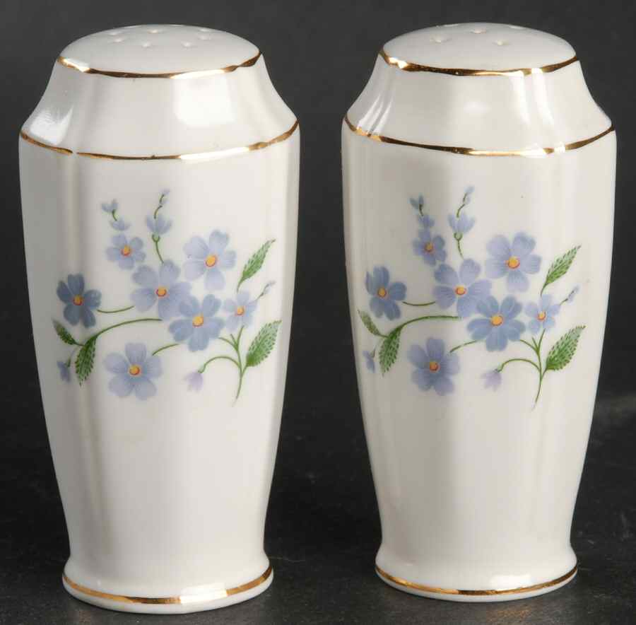 Forget Me Not-Sweet Forget Me Not Salt & Pepper Set by Adderley-1