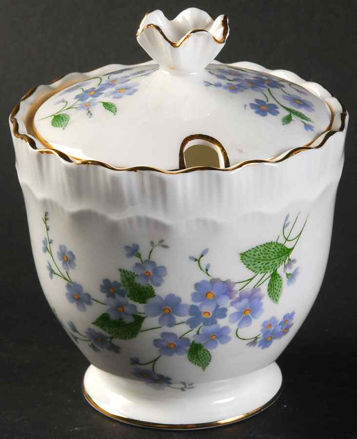 Forget Me Not-Sweet Forget Me Not Jam/Jelly & Lid by Adderley-1