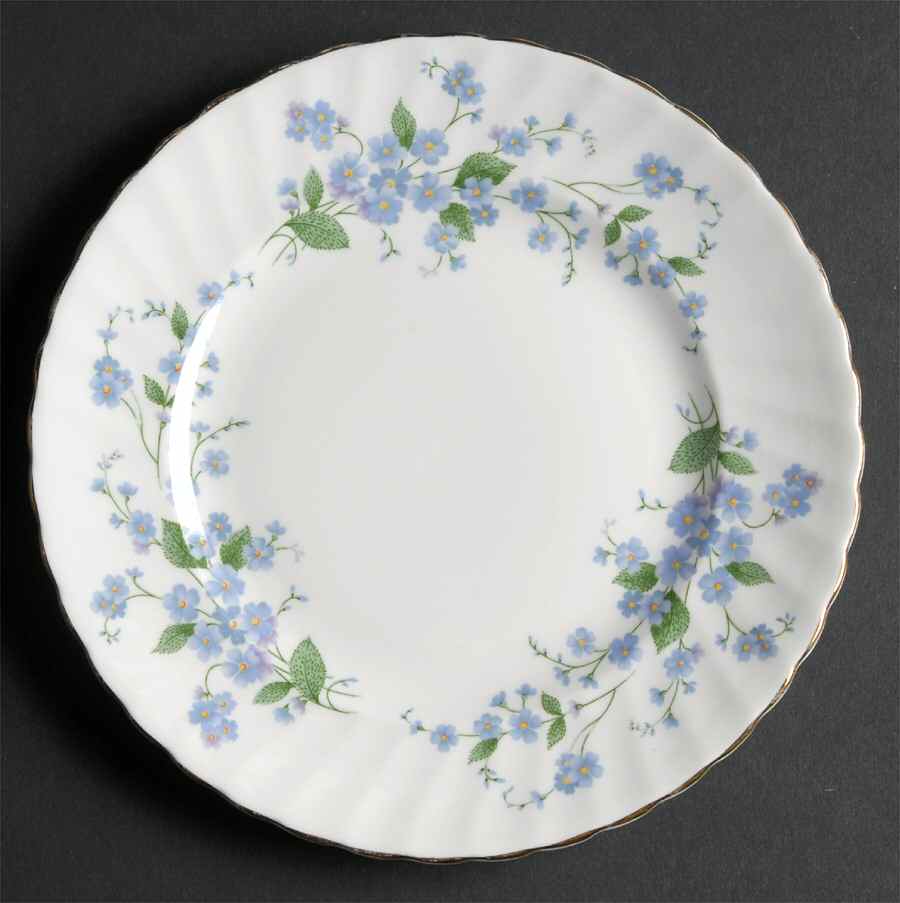 Forget Me Not-Sweet Forget Me Not Dessert/Pie Plate by Adderley-1
