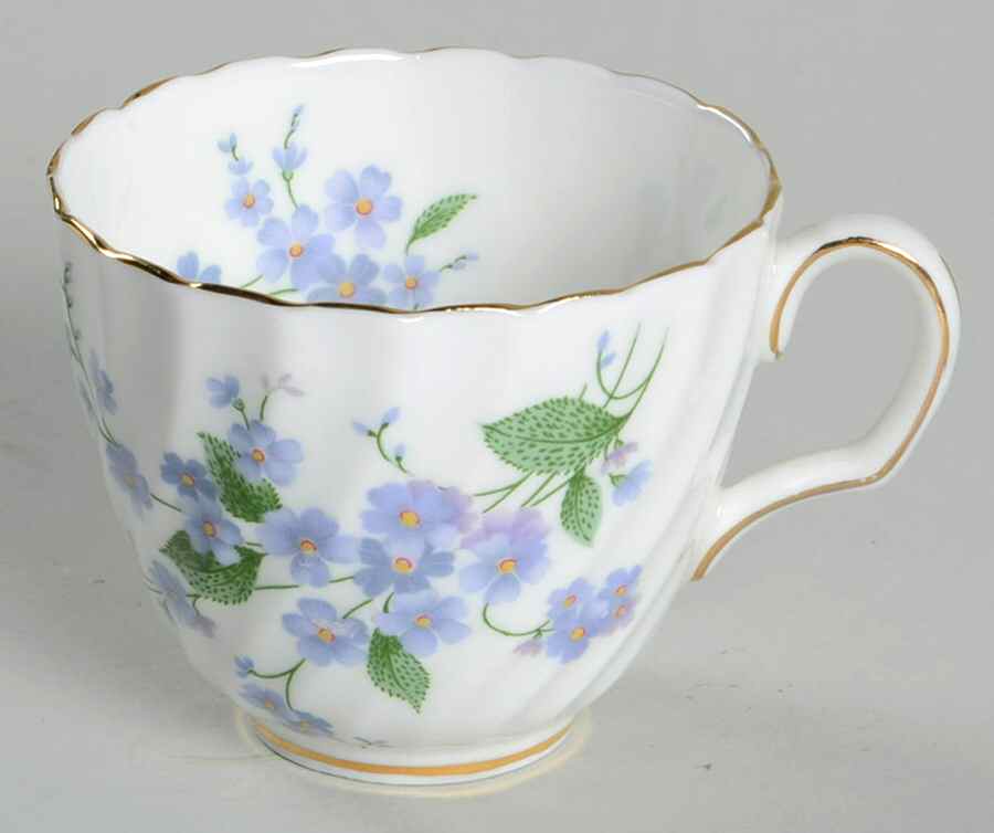 Forget Me Not-Sweet Forget Me Not Flat Demitasse Cup by Adderley-1