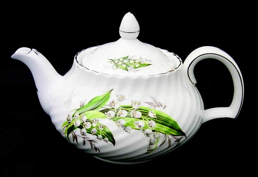 Lily of The Valley Teapot & Lid by Adderley-1