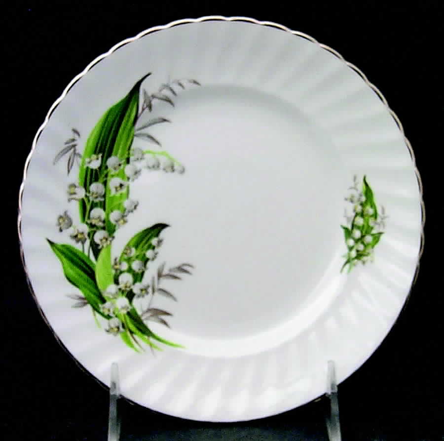 Lily of The Valley Dessert/Pie Plate by Adderley-1