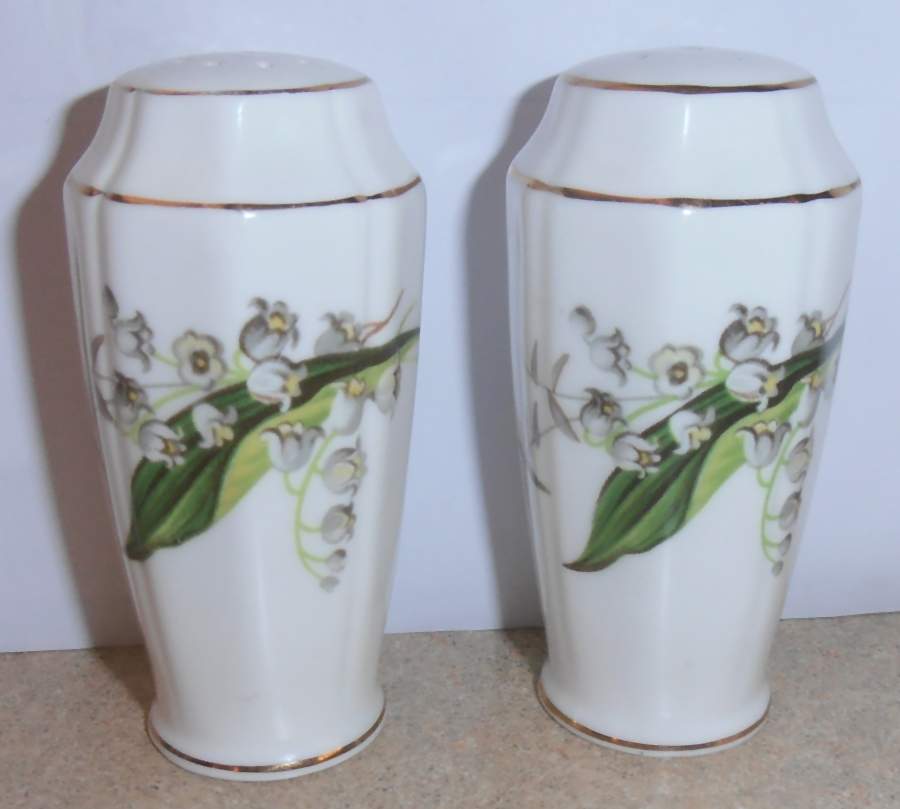 Lily of The Valley Salt & Pepper Set by Adderley-1