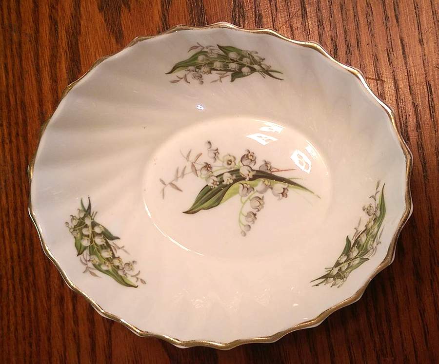 Lily of The Valley Oval Sweet Meat Dish by Adderley-1