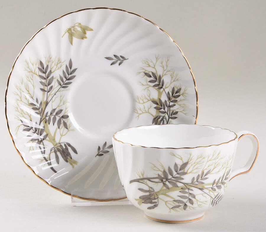 Lyncroft Flat Cup & Saucer Set by Adderley-1