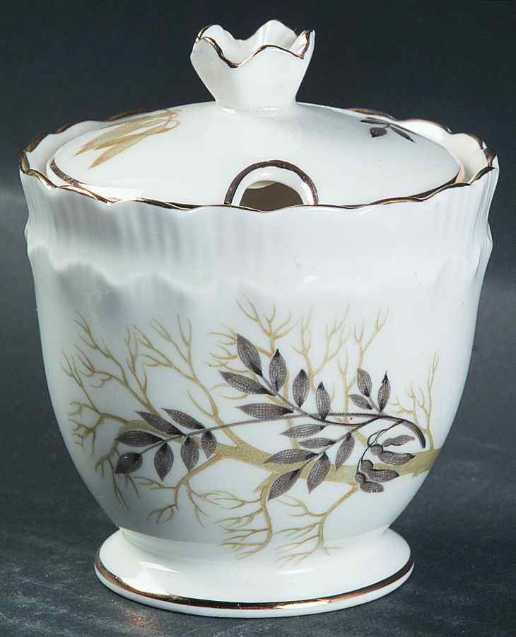 Lyncroft Mustard Jar & Lid by Adderley-1