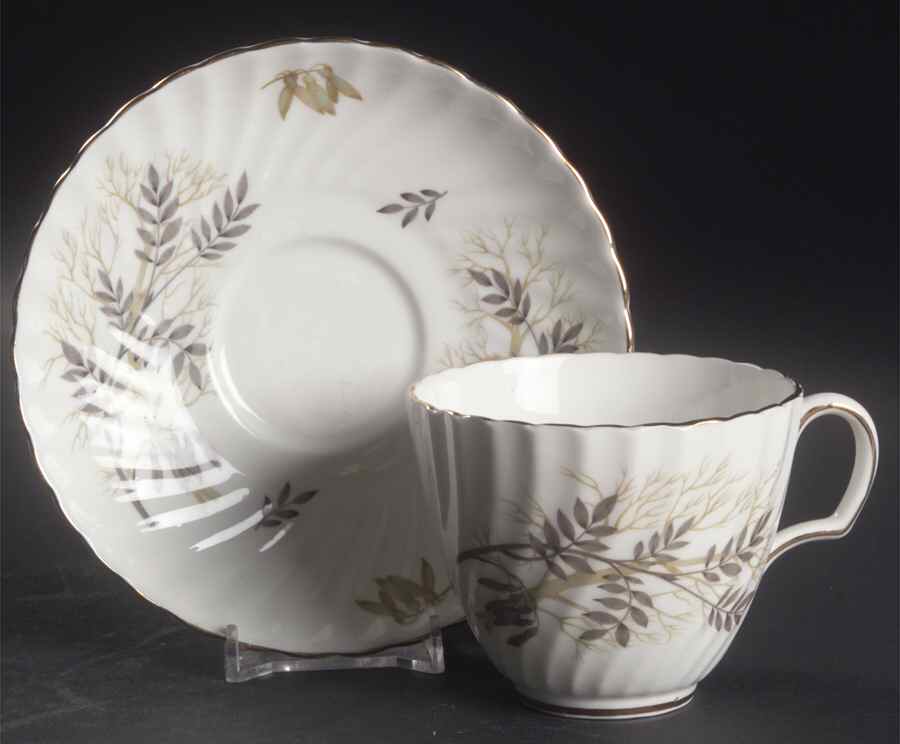 Lyncroft Flat Cup & Saucer Set by Adderley-1