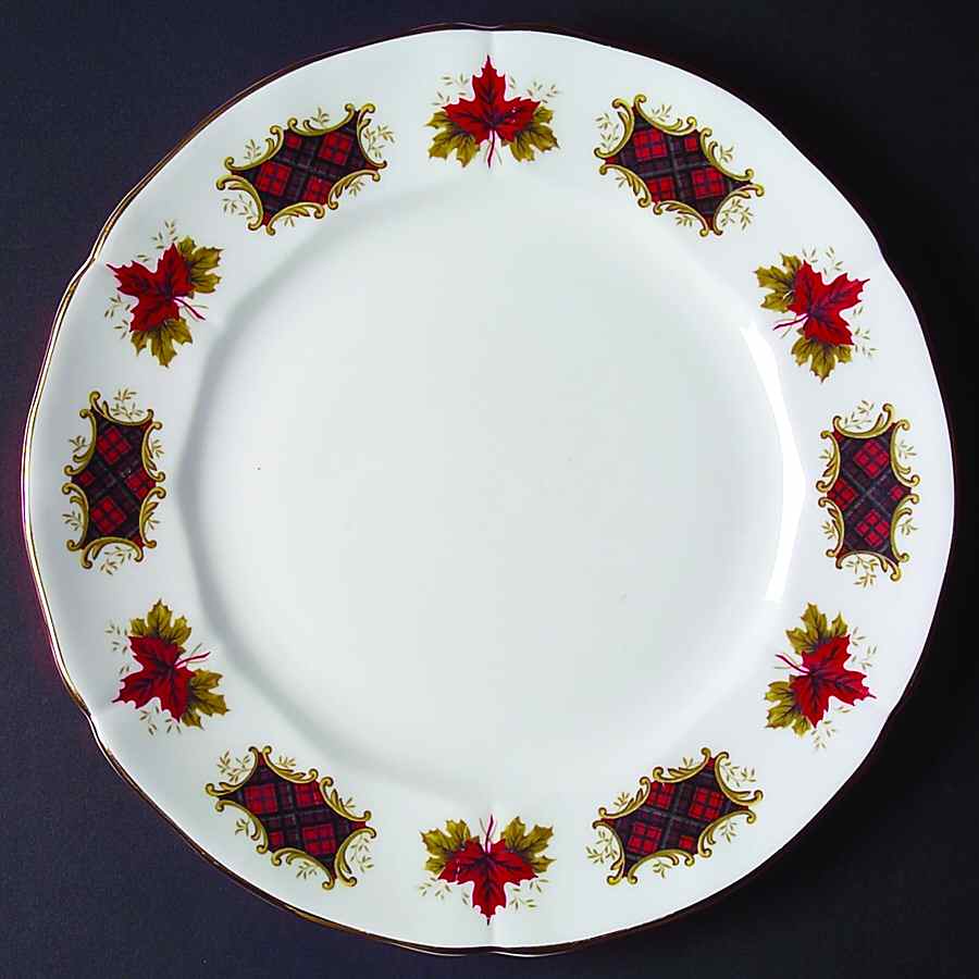 Maple Leaf Tartan Dinner Plate by Adderley-1