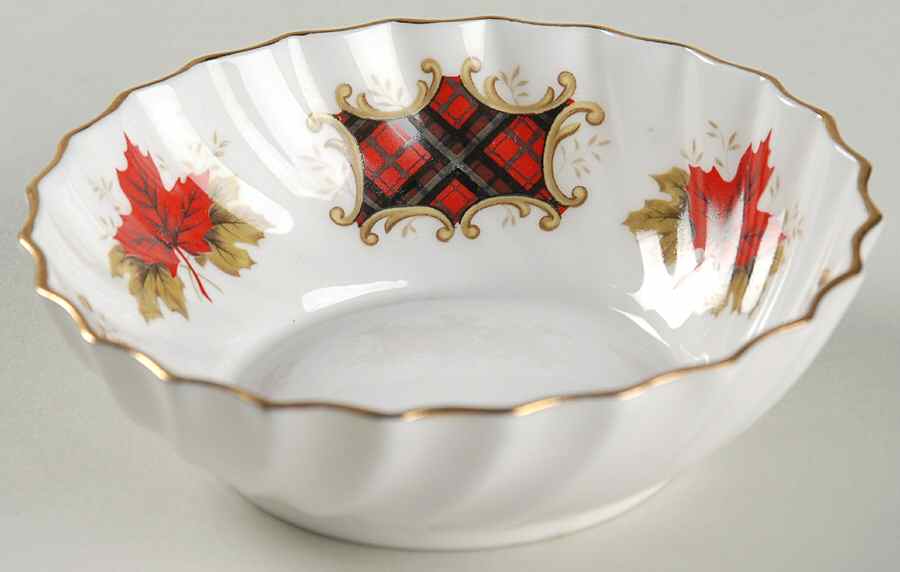 Maple Leaf Tartan Nut Dish by Adderley-1