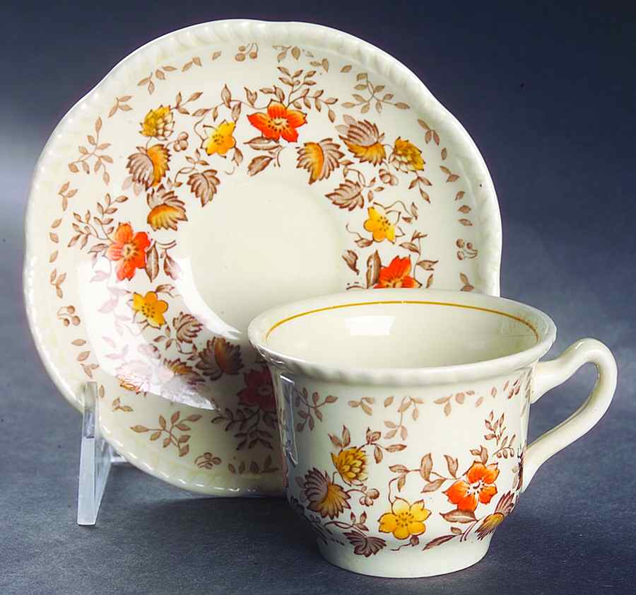 Meadowbrook Footed Demitasse Cup & Saucer Set by Adderley-1