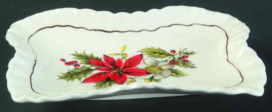 Poinsettia Nut Dish by Adderley-1