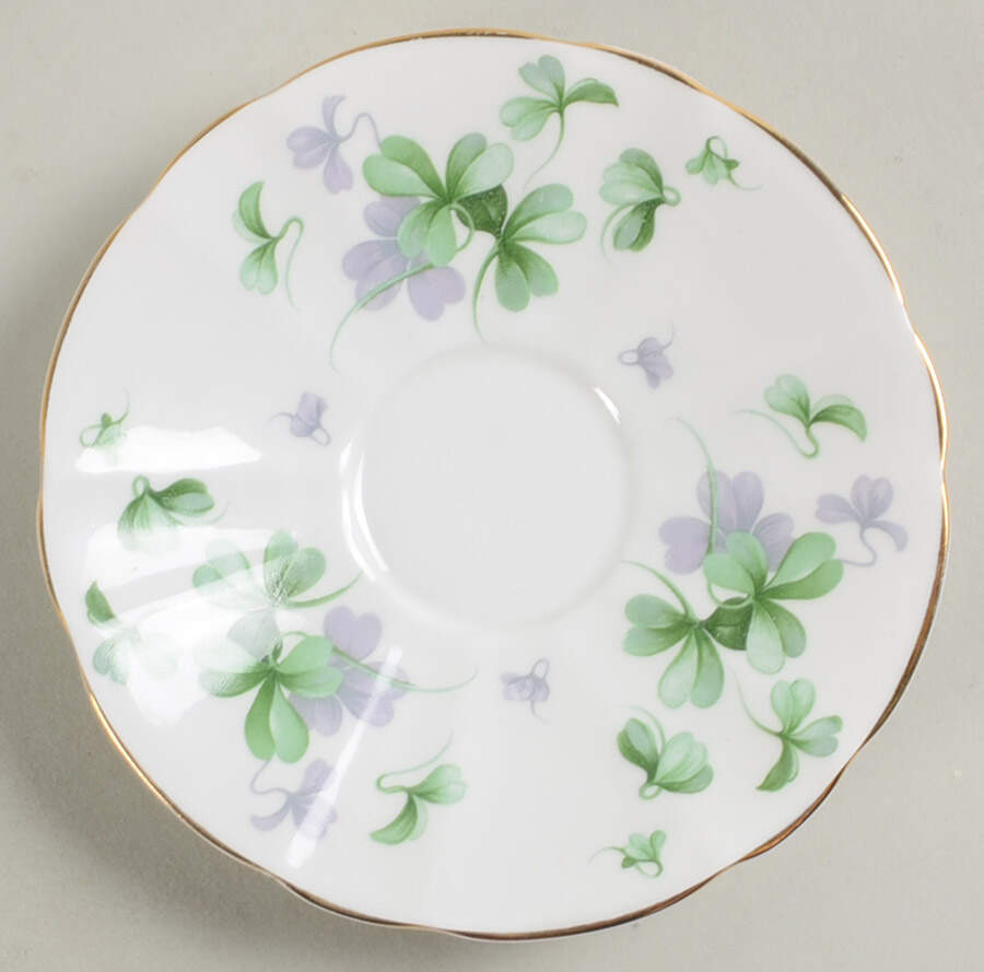 Shamrock Saucer for Flat Cup by Adderley-1