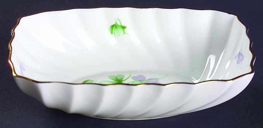 Shamrock 5" Rectangular Nut Dish by Adderley-1