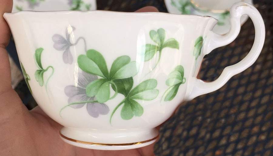 Shamrock Footed Cup by Adderley-1