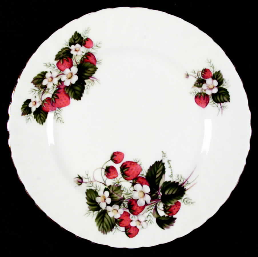 Strawberry Ripe Salad Plate by Adderley-1