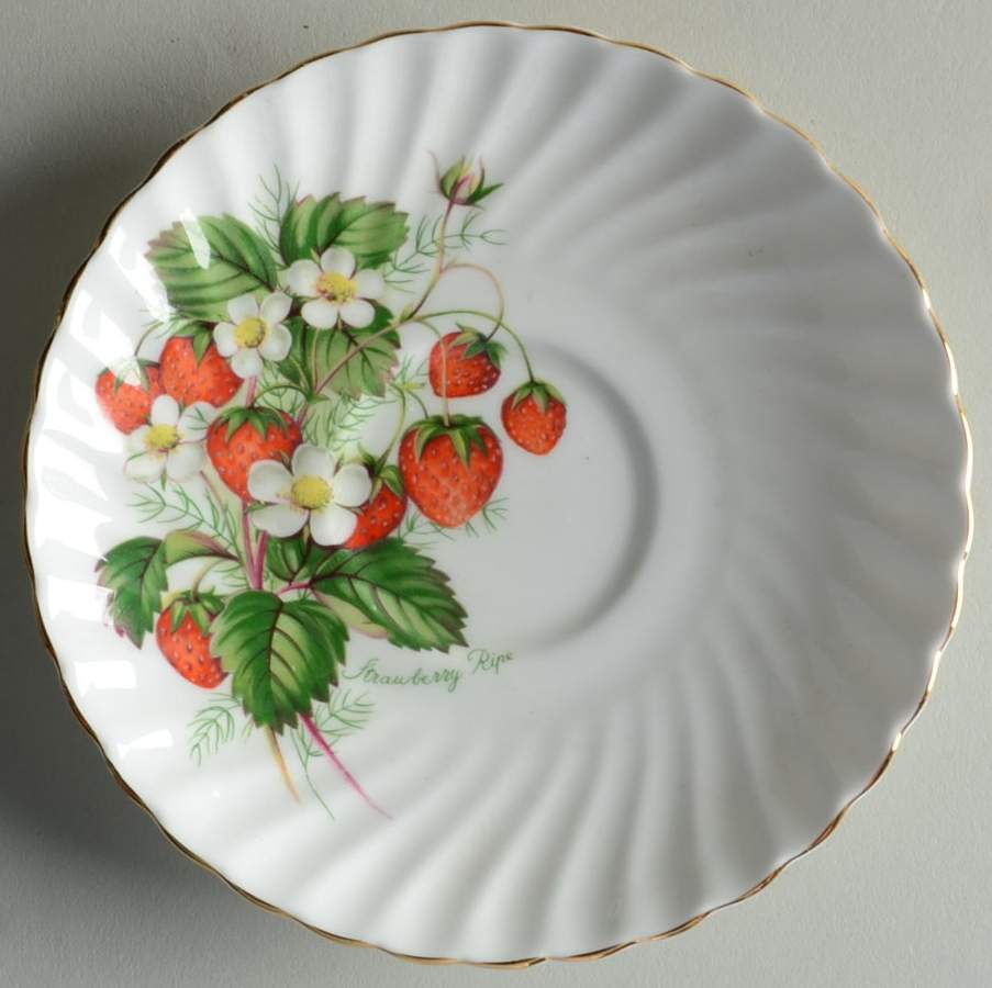 Strawberry Ripe Saucer by Adderley-1