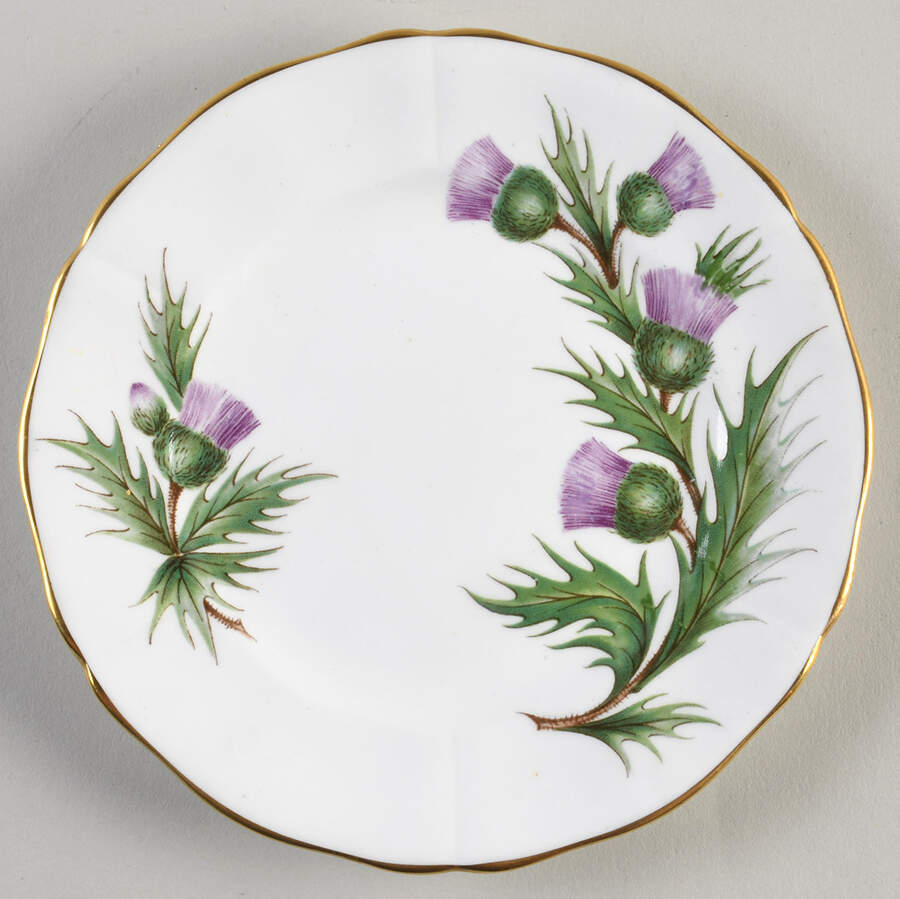 Thistle (Scalloped) Bread & Butter Plate by Adderley-1