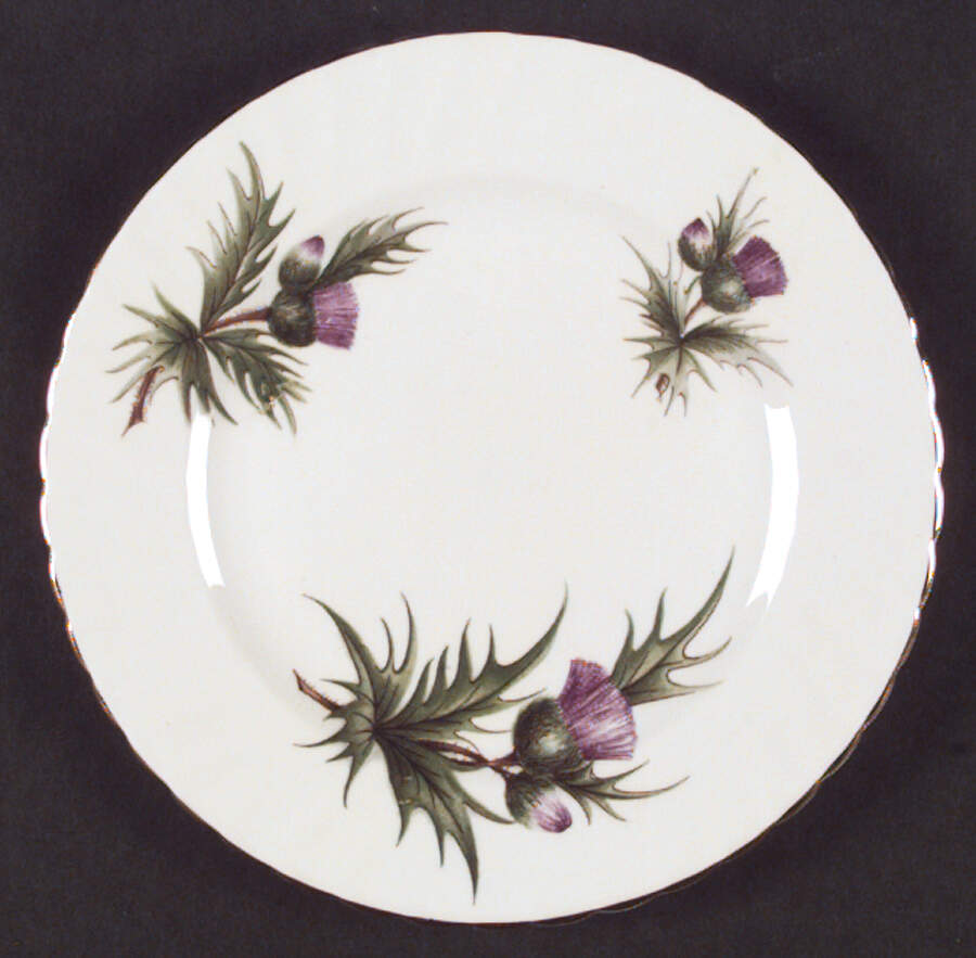 Thistle (Scalloped) Salad Plate by Adderley-1